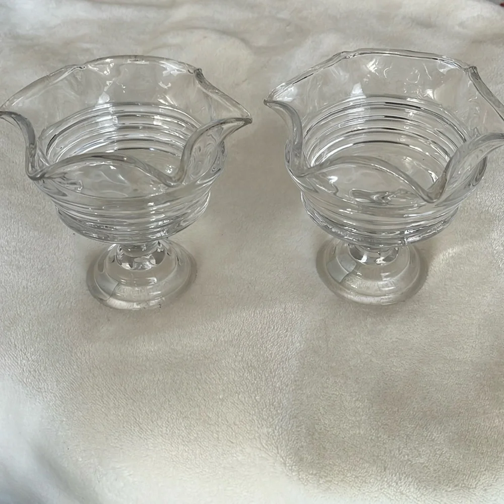 Pair Partylite sundae pillar candle holders. - Picture 1 of 4